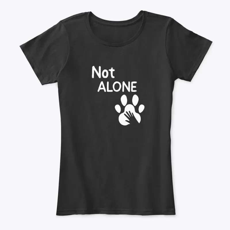 not alone dog women